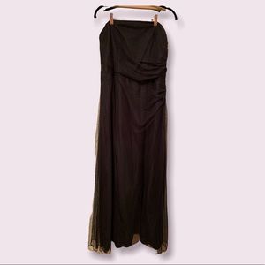 Forever Yours black strapless gown